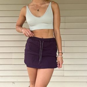 Purple Running Working Out Workout Shorts Flattering Pockets Purple Skirt